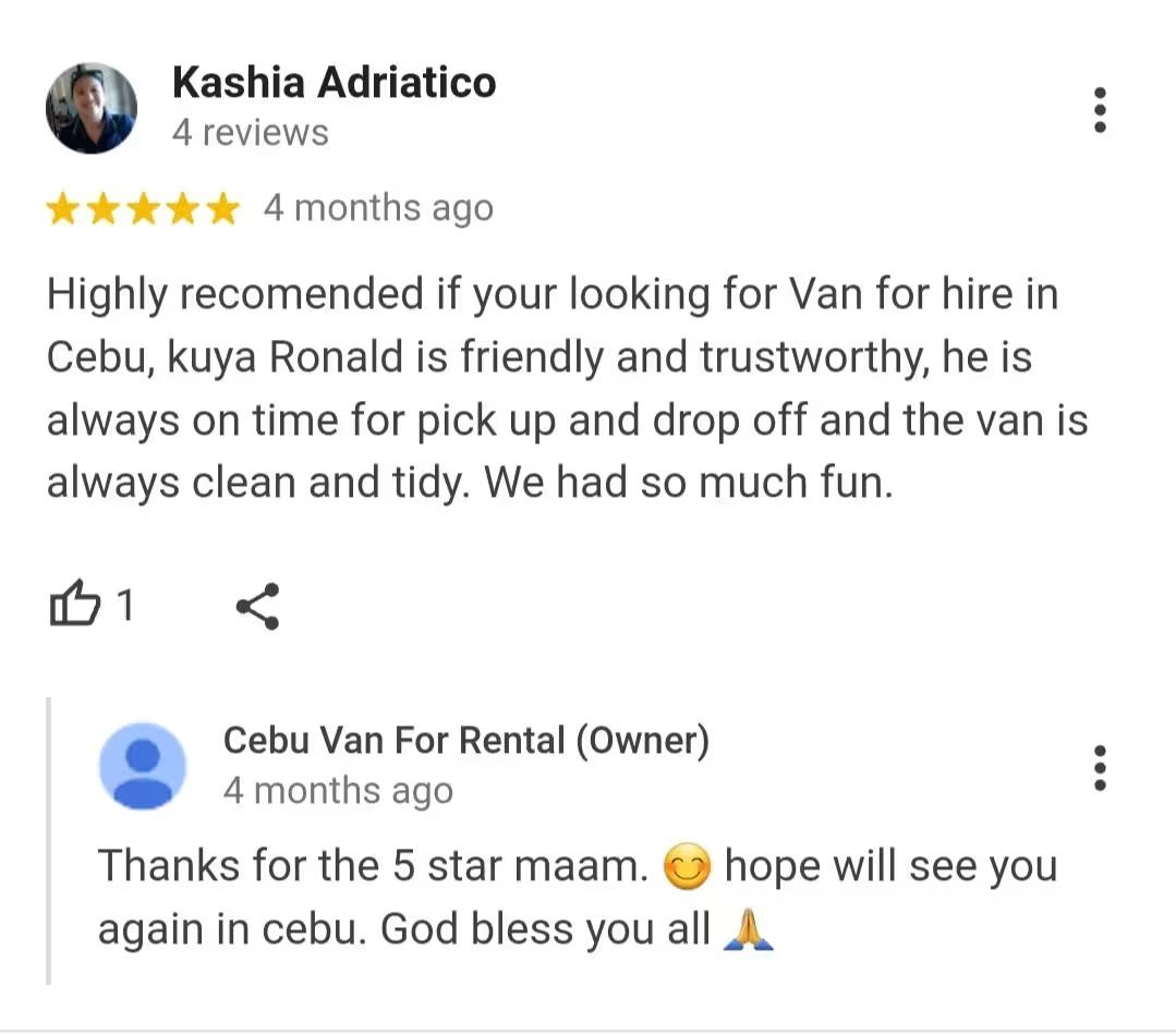 cebu-van-for-rental-google-reviews