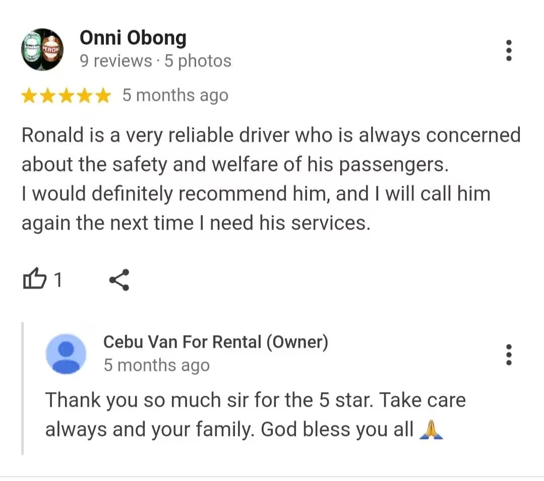 cebu-van-for-rental-google-reviews